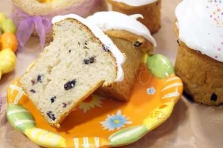 Рецепт приготування домашньої паски з ізюмом