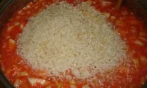 Фарширований перець з рисом і морквою
