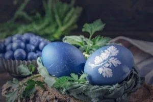 Як пофарбувати яйця чорницею: лісовий настрій